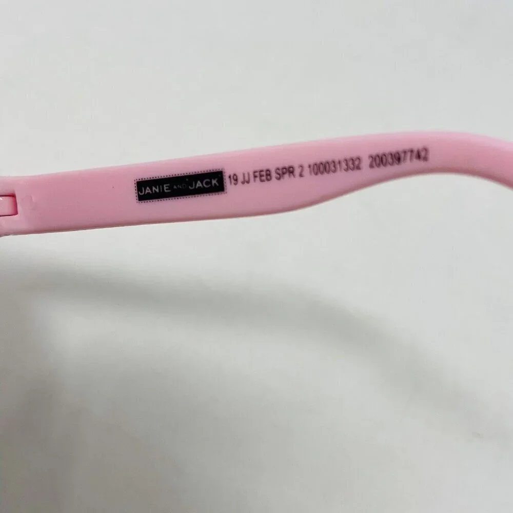 Janie and Jack Baby Girls Size 0-2 Years Floral Print Cat Eye Sunglasses in Pink